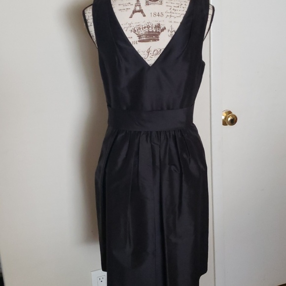 WHBM Black vneck dress - Picture 3 of 4